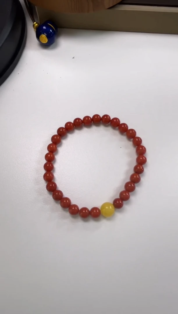 未镶嵌手串南红玛瑙?*希南红玛瑙单圈手串