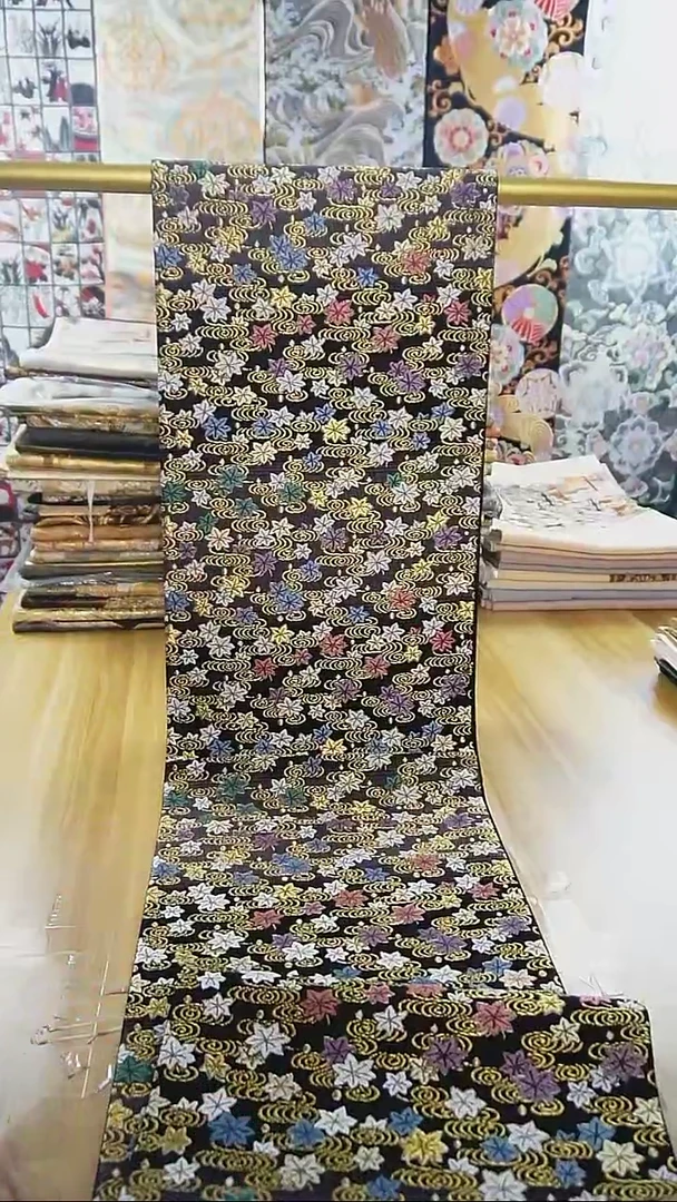 【闪购商品】织绣122 六通流水枫叶纹特价