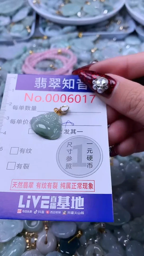 吊坠(不含链)未镶嵌翡翠6017