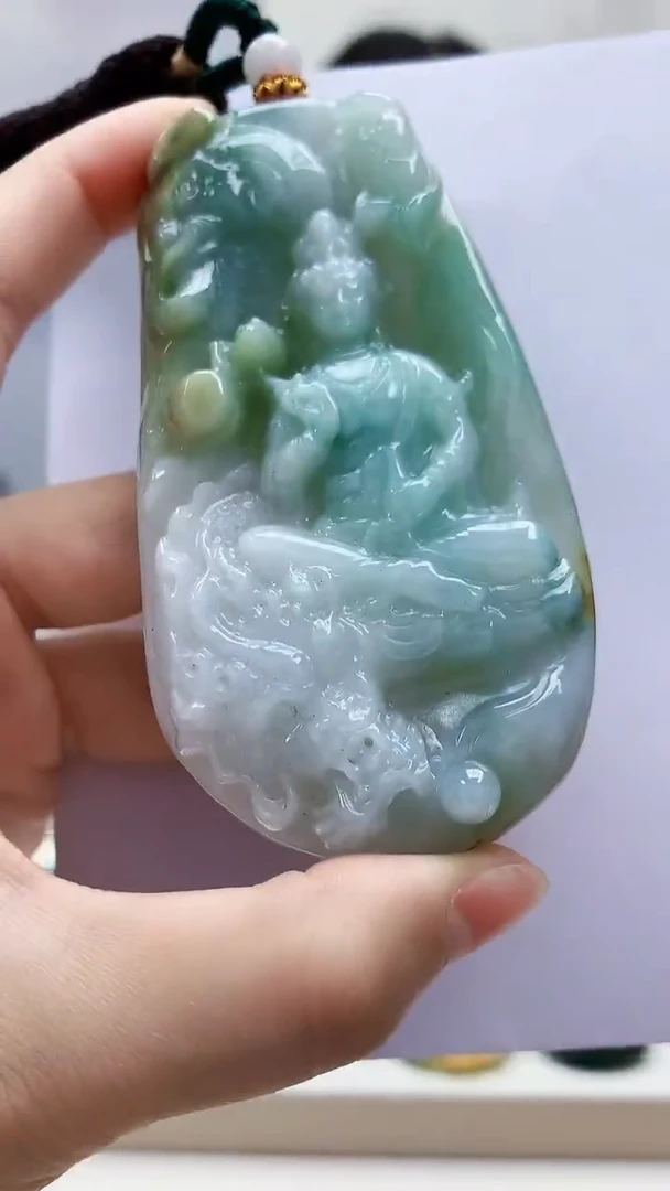 未镶嵌定制翡翠4812lr-毛货挂件62