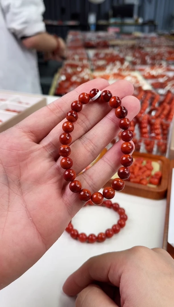 【闪购商品】南红玛瑙瓦西手串8+未镶嵌一个/条