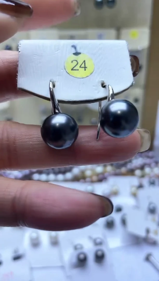 【闪购商品】海水珍珠耳饰银S925镶嵌2