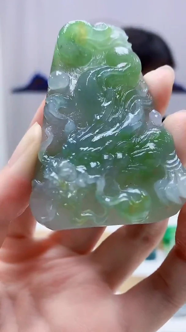 未镶嵌定制翡翠4688zm-毛货挂件84