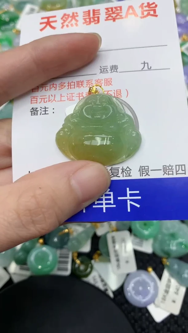 【闪购商品】翡翠颈饰18K金镶嵌11111111