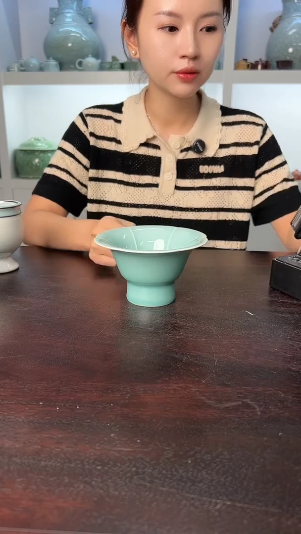 龙泉云间青瓷小米茶器