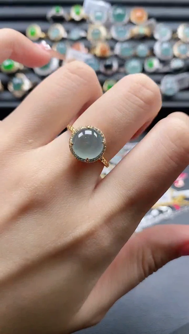 【闪购商品】翡翠戒指银S925镶嵌11111