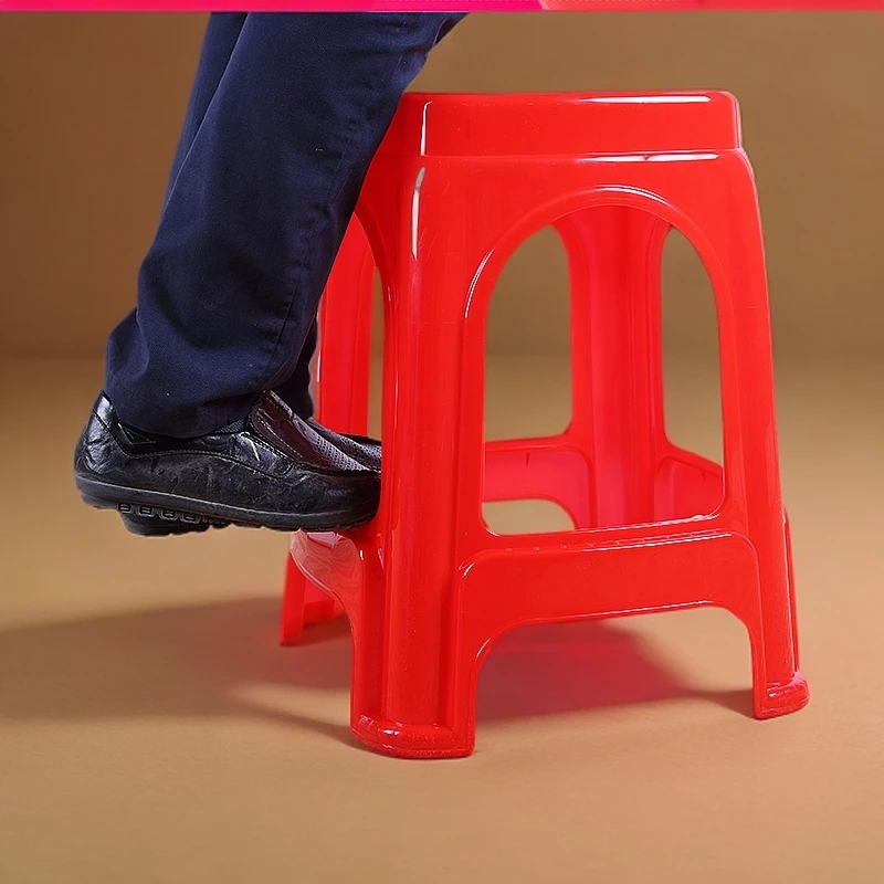 塑料凳子加厚成人客厅家用简约防滑耐用塑胶经济型餐桌凳塑料椅