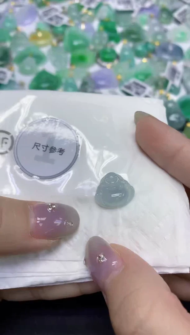 颈饰未镶嵌翡翠天然缅甸翡翠A货百元以上9元证书费自理