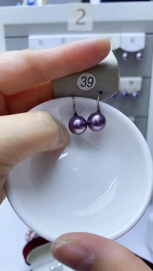 【闪购商品】淡水珍珠耳饰银S925镶嵌39