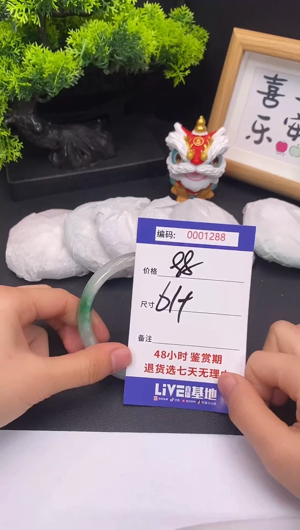 未镶嵌手镯翡翠0001288