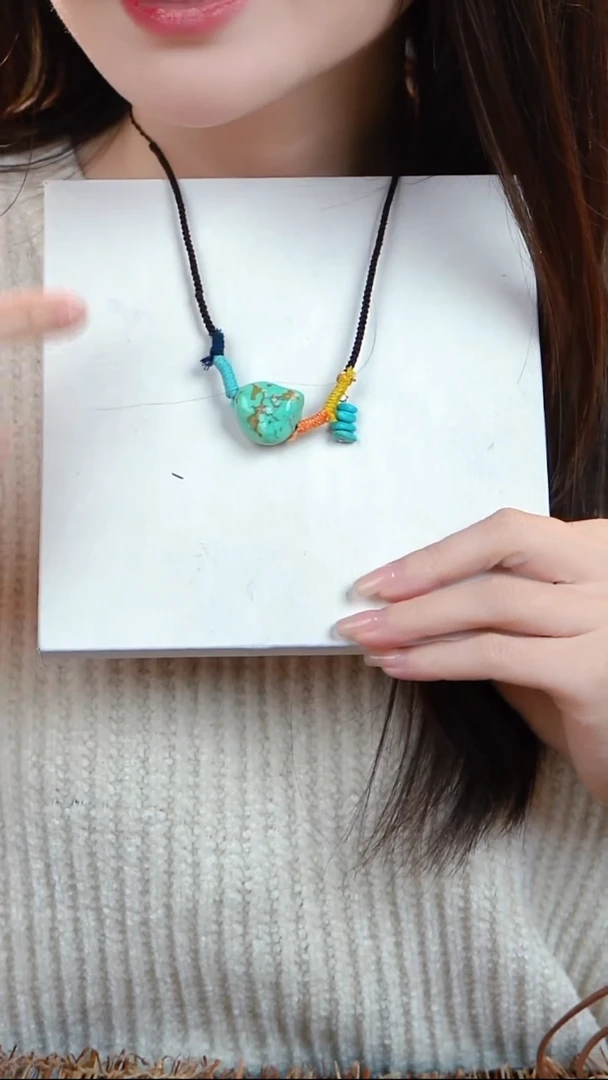 未镶嵌绿松石项链绿松