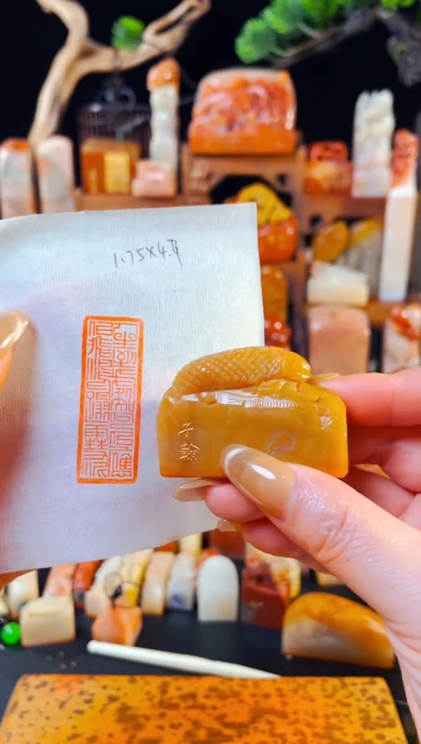 【闪购商品】寿山石印石手工篆刻《人生到处知何似应似飞鸿踏雪泥》