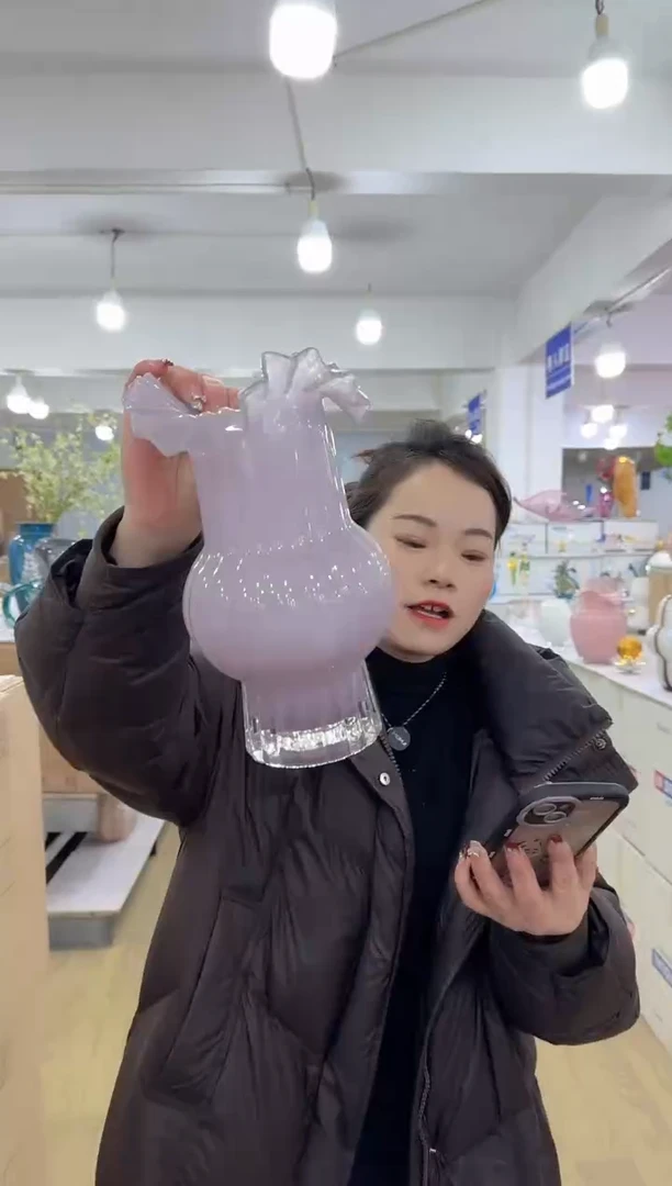 【闪购商品】无铅玻璃甄选花器-d-早6