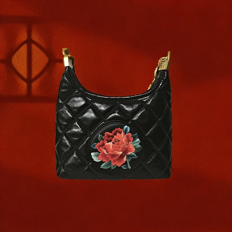 民族风手提苏绣斜跨单肩小包包