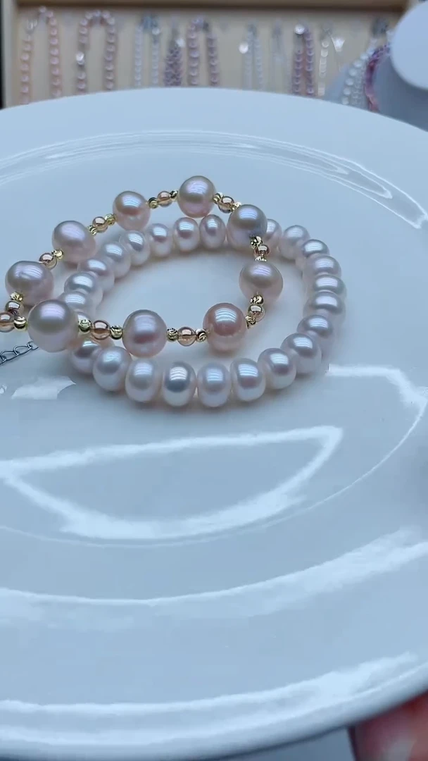 淡水珍珠手链未镶嵌手链多样性发其二