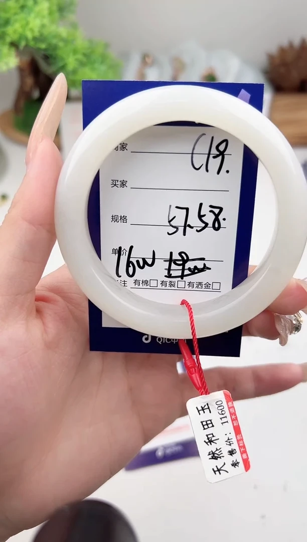 未镶嵌手镯和田玉微色差C19