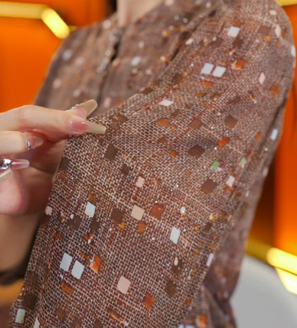 X2863【出口原单】设计感优雅奢华衬衫-香菜