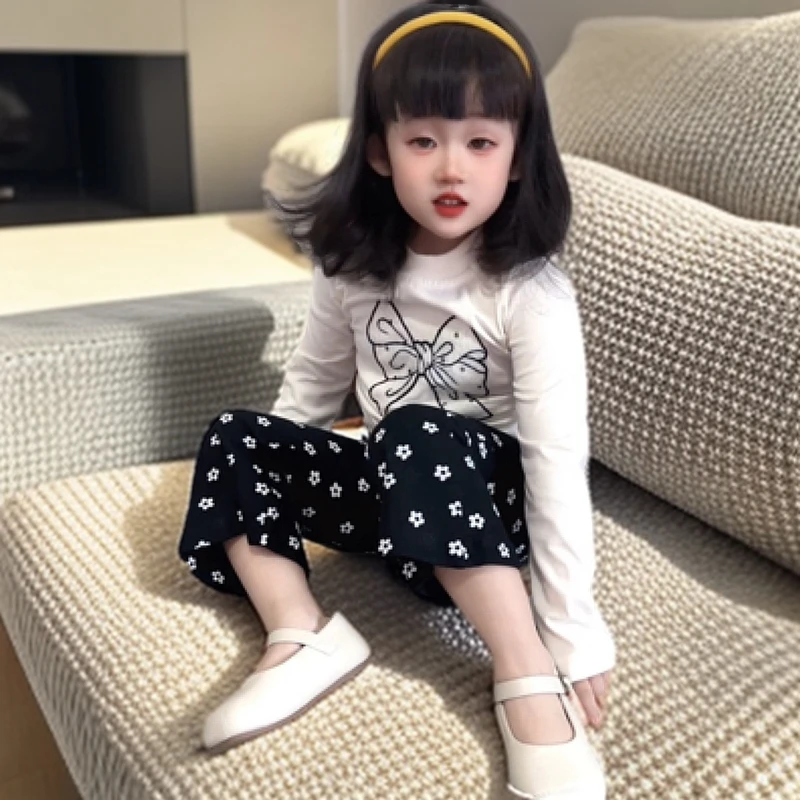 女童2025春季新款中小童春装休闲裤女宝百搭长裤子宝宝宽松阔腿