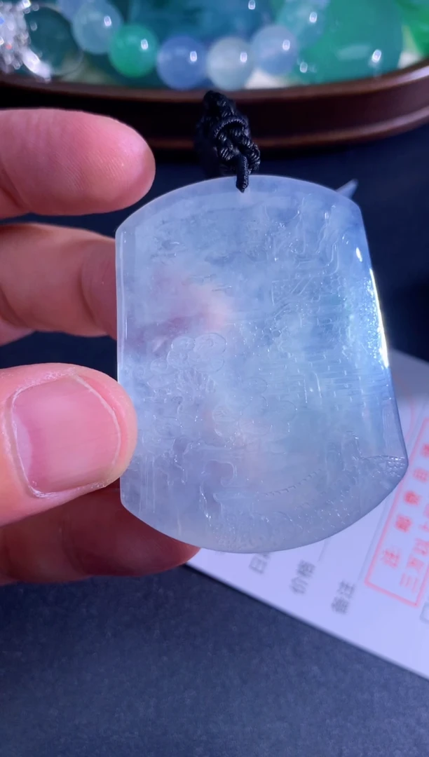 颈饰未镶嵌翡翠天然A货翡翠