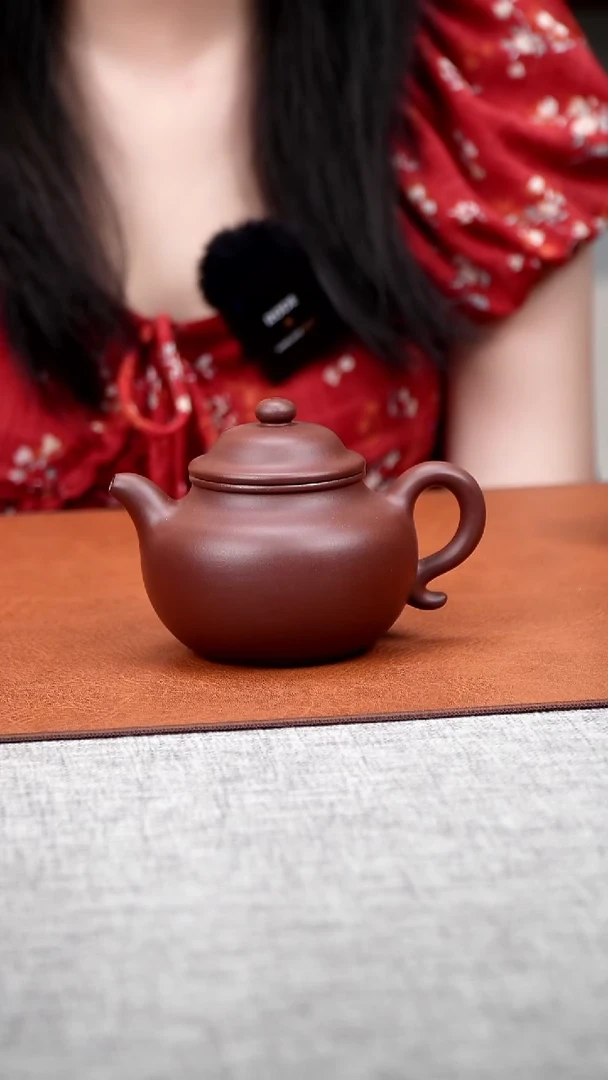茶壶紫砂莲子   紫泥  250cc