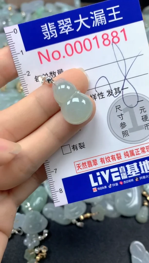 翡翠未镶嵌吊坠(不含链)1881
