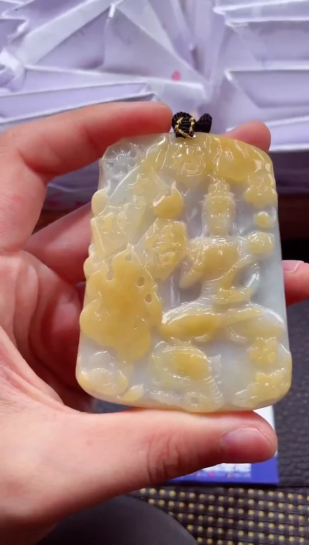 未镶嵌挂件翡翠000888 普贤