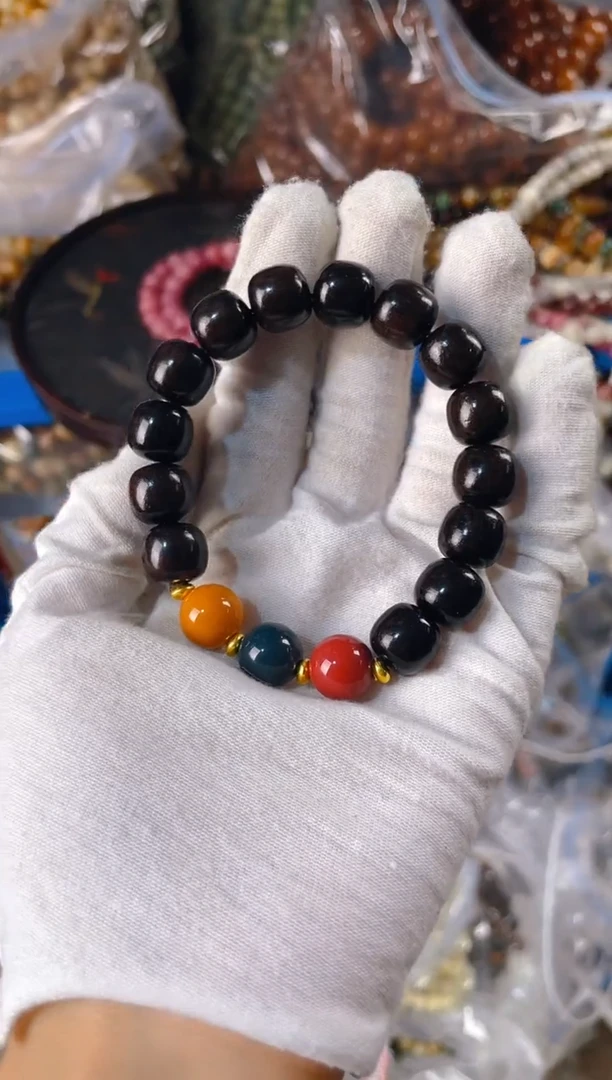 粉压象牙果手串c11   c11