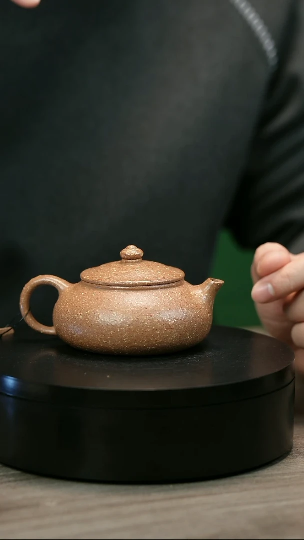 茶壶紫砂O*鹏H2370段泥粗砂寒江