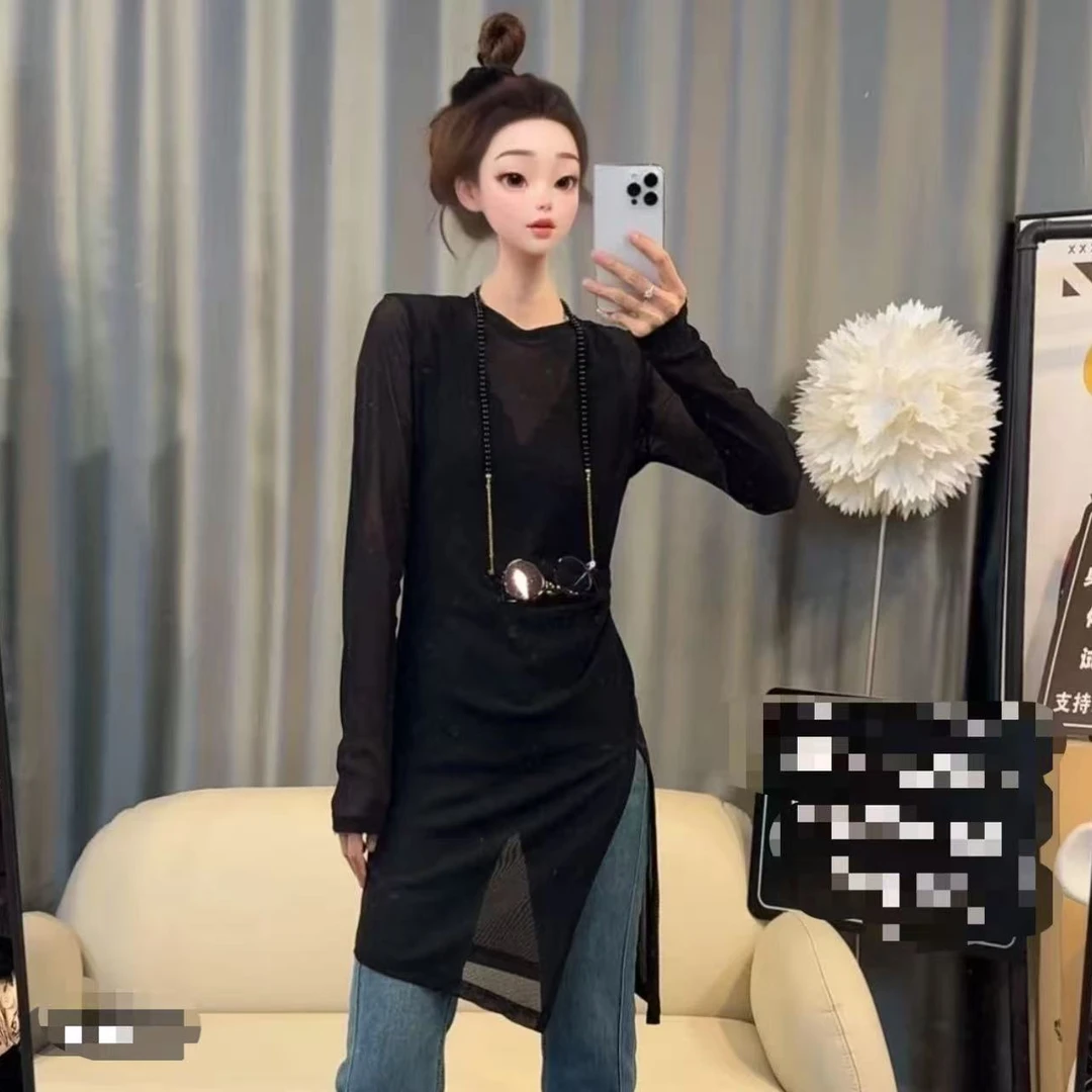 2025春季新款韩版气质显瘦针织T恤裙