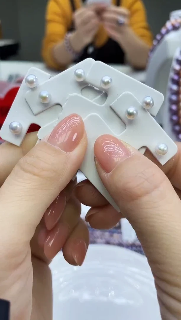 未镶嵌耳饰淡水珍珠白色系耳饰