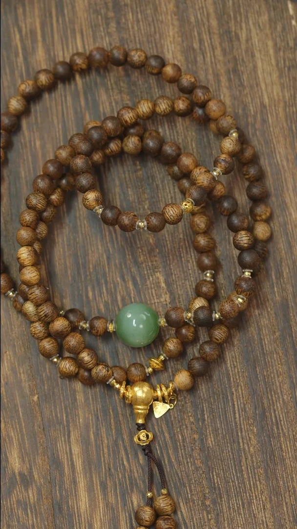 和田玉18K金镶嵌珠宝奇石1