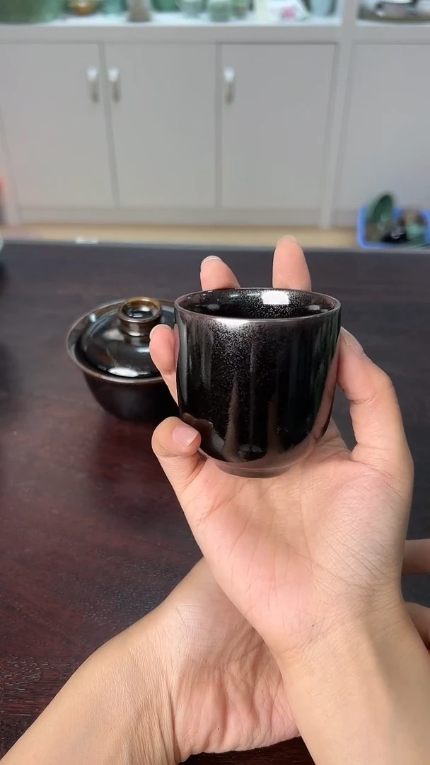 龙泉云间青瓷小米茶器