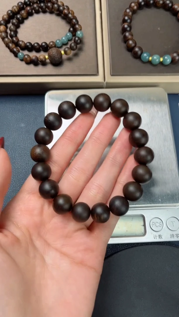 【闪购商品】沉香手串越南芽庄白棋楠沉水级高油老料12mm单圈