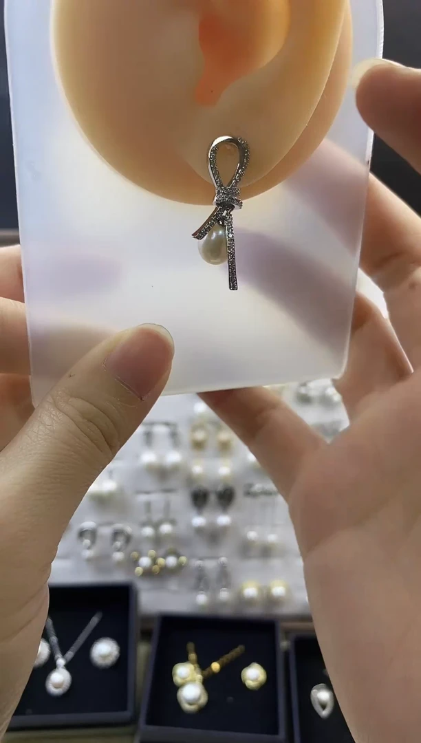 合金耳饰淡水珍珠206