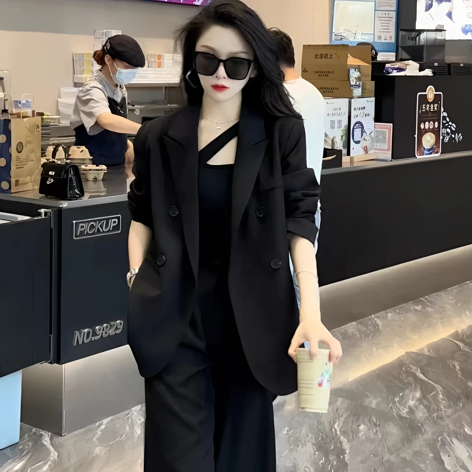 2025女士西装外套韩版休闲宽松百搭显瘦气质时尚春秋款小个子穿搭