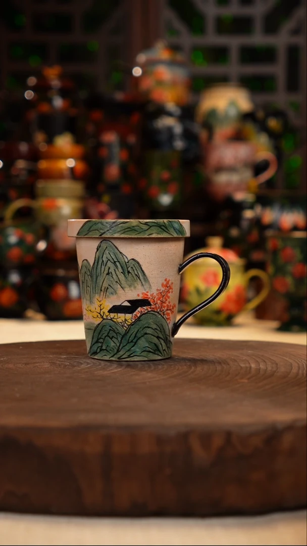 油画   手绘釉下彩