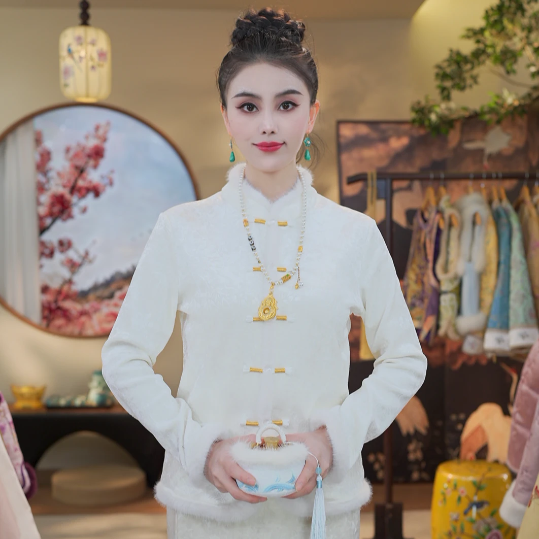 《喜鹊鸣竹-内搭上衣》1111秋季新款显气质复古百搭款女士上衣