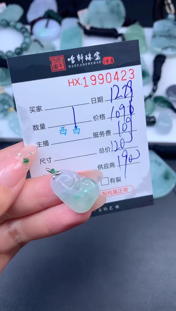 未镶嵌挂件翡翠G 哈轩 挂件1