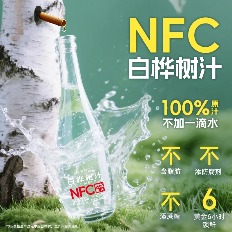 【到手5箱 试喝一瓶】白桦树汁100%原汁小兴安岭天然原汁6瓶