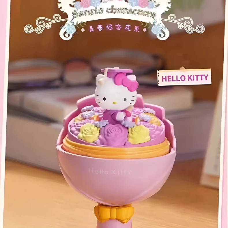 三丽鸥家族青春纪念花束盲盒潮玩手办