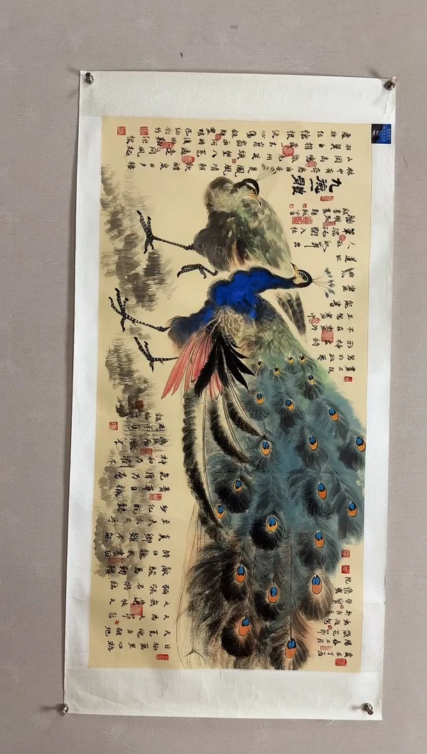 国画周虹岐-国画花鸟8平尺