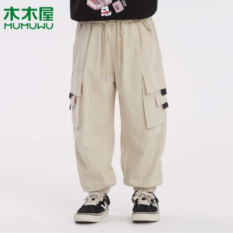 【主播推荐】【顾奈】2025新款木木屋品牌儿童工装裤2406