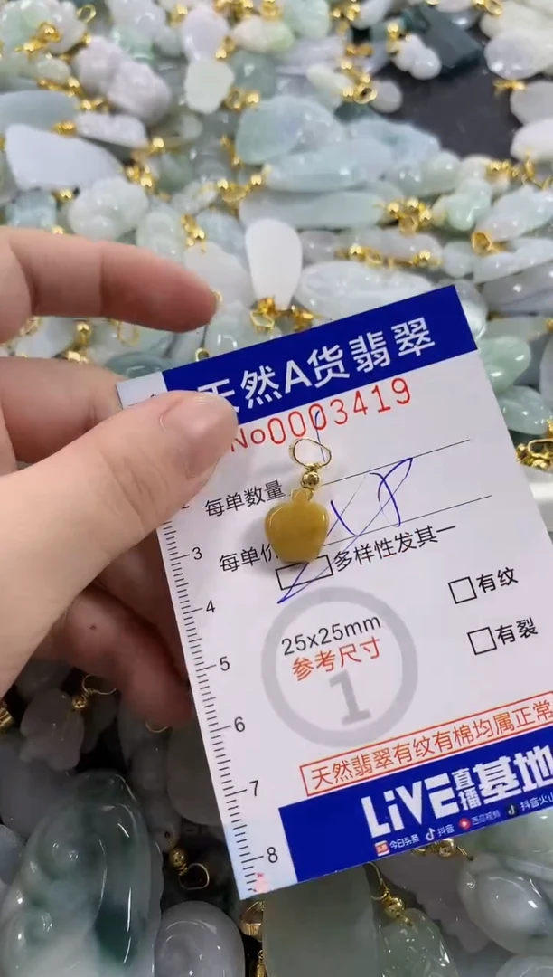 颈饰未镶嵌翡翠天然A货翡翠