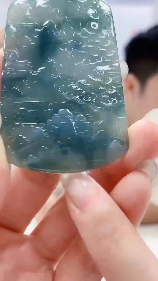 定制翡翠未镶嵌5028lr-毛货挂件236
