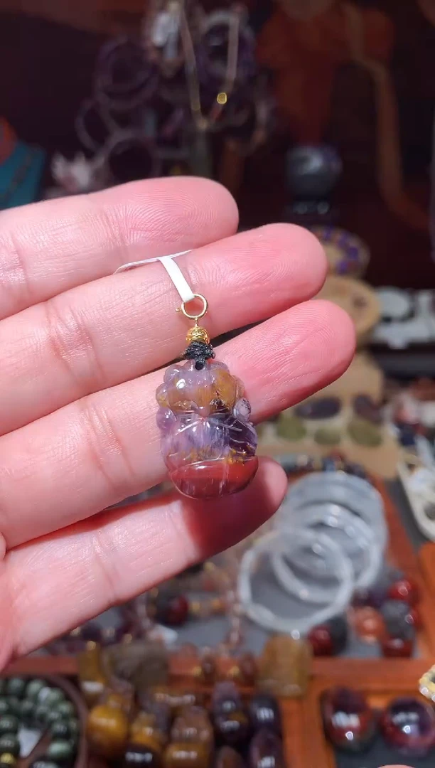 水晶珠宝半成品未镶嵌极光凤九