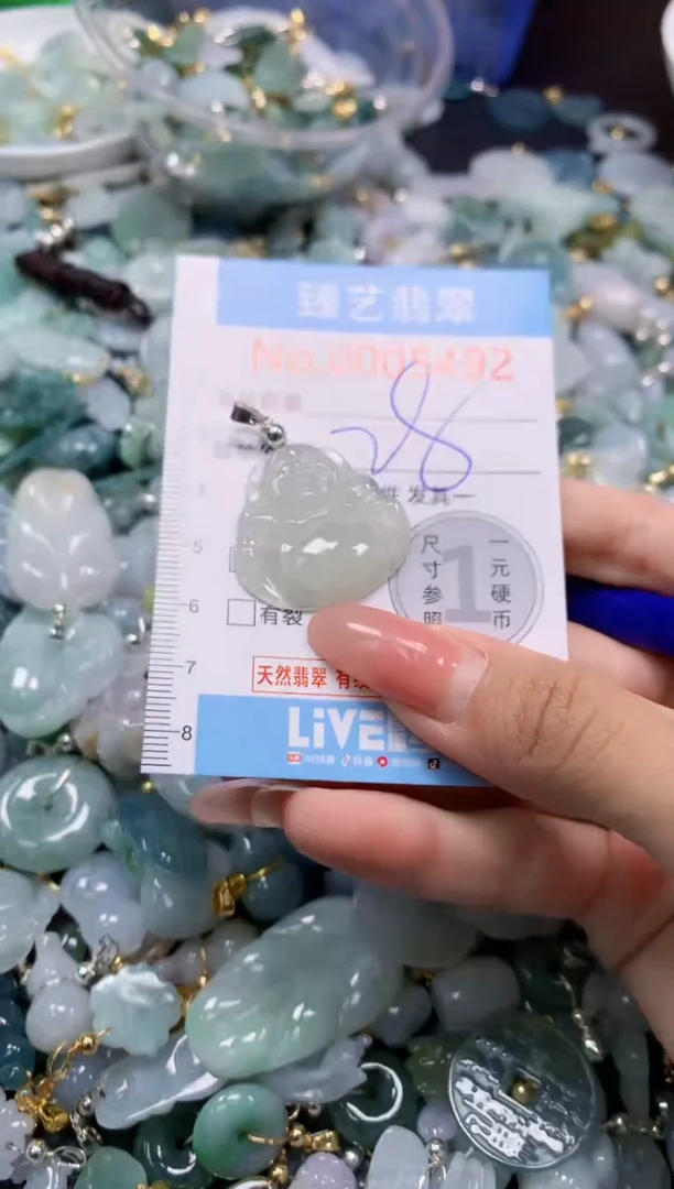 翡翠未镶嵌颈饰5492