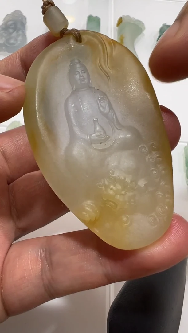 定制翡翠未镶嵌文殊
