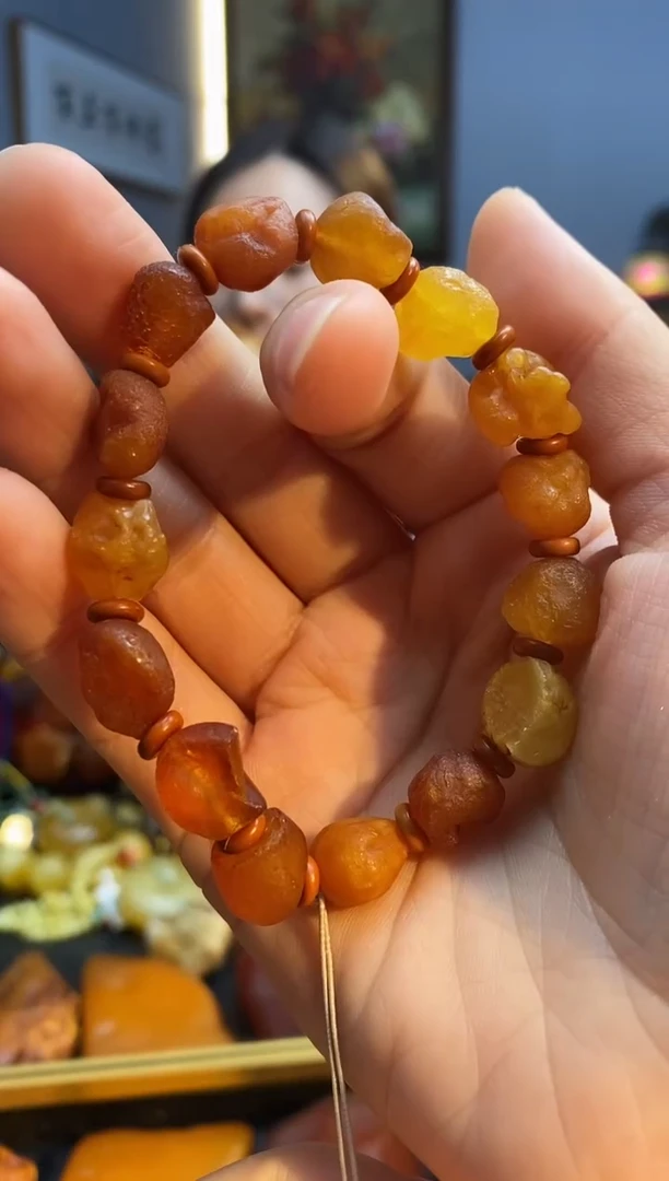 手链琥珀未镶嵌手串