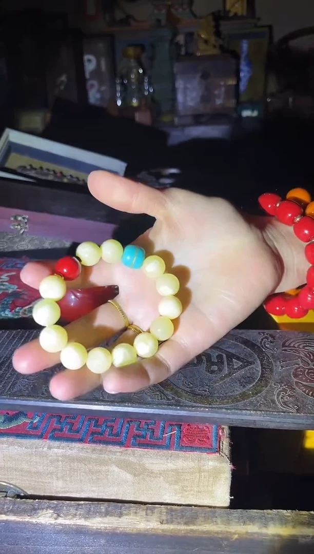 【闪购商品】琥珀手链未镶嵌3财财财财财财财财财财