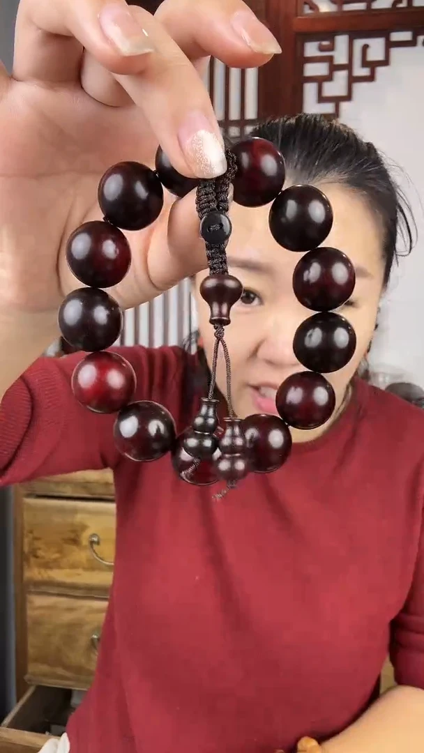 檀香紫檀（小叶紫檀）小叶紫檀卡1.8单圈手串